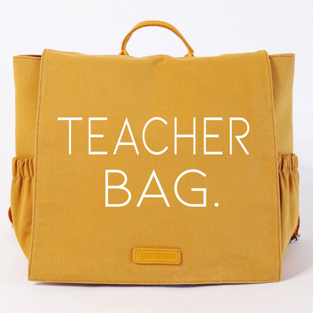 classroom bag, teacher bag, backpack, teachers, new teacher gift, square bag, vegan leather handle, pockets, educator, affordable bags